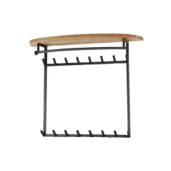 Wohnen Garderobe mit 16 Haken und Stange - Drucana