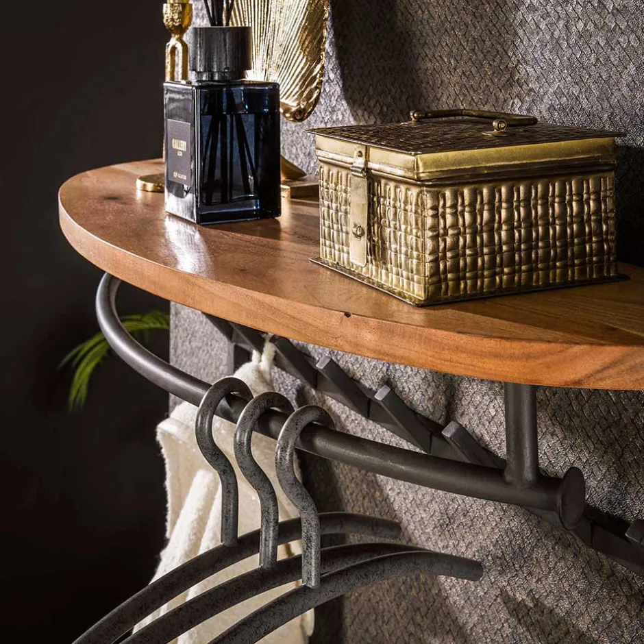 Wohnen Garderobe mit 16 Haken und Stange - Drucana