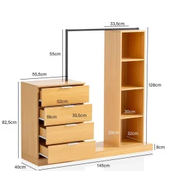 Garderobe mit Schubladen und Fächern - Jannick^Wohnen Online