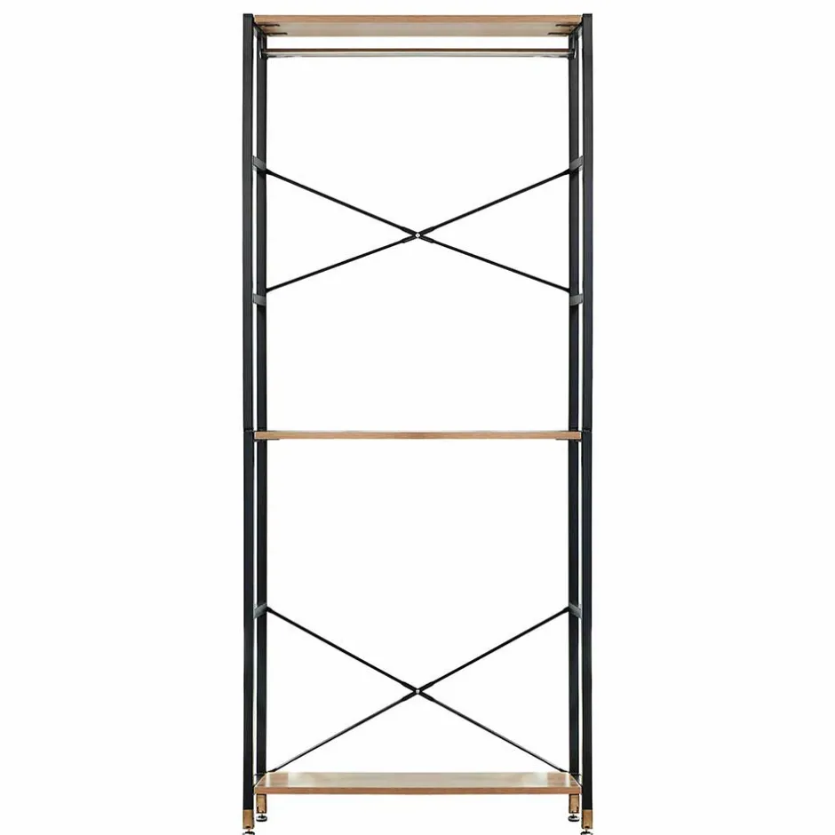 Garderobe Regal mit 7 Fächern & 4 Stangen - Alis^Wohnen Outlet