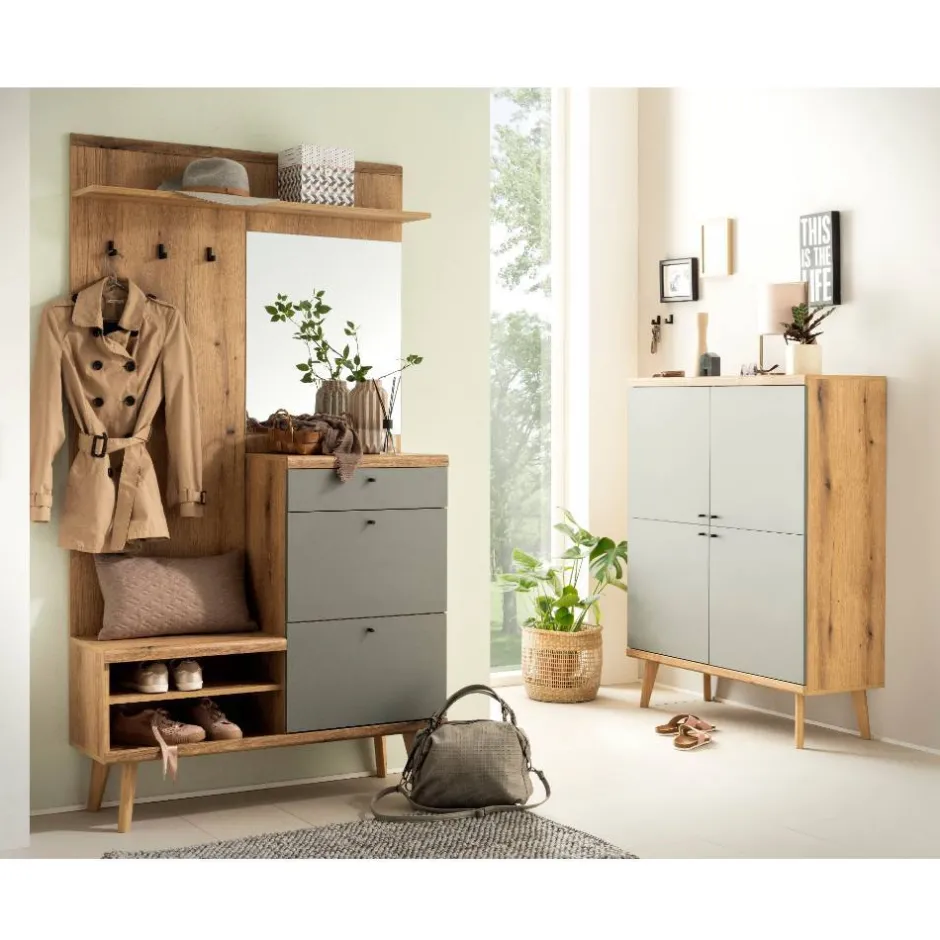 Garderobe und Highboard Set - Oliva (zweiteilig)^Wohnen Clearance