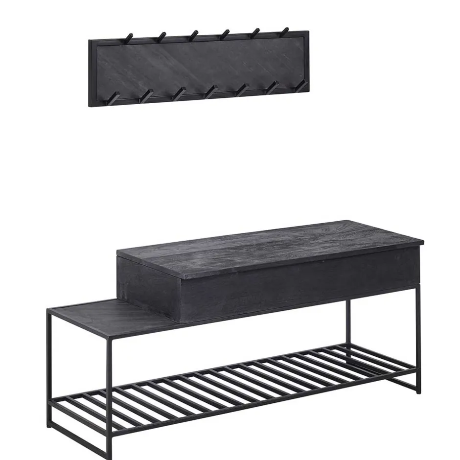 Garderoben Möbel in Anthrazit & Schwarz - Belgica (zweiteilig)^Wohnen Best