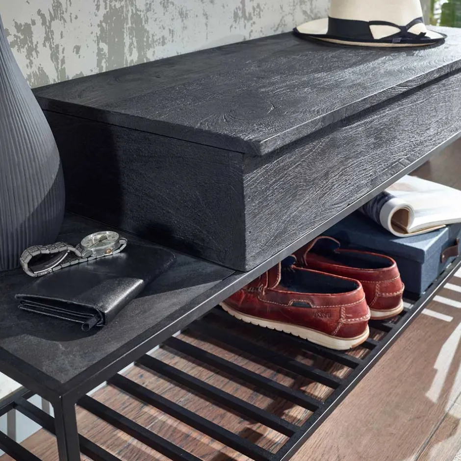 Garderoben Möbel in Anthrazit & Schwarz - Belgica (zweiteilig)^Wohnen Best