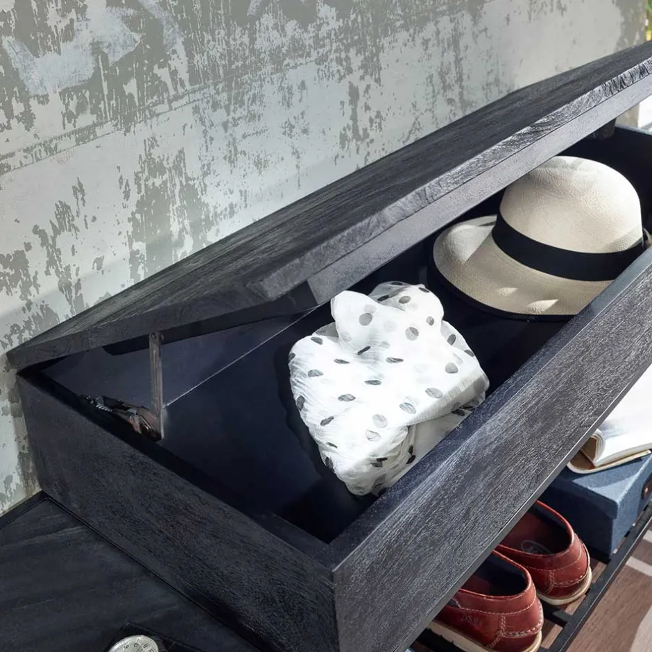 Garderoben Möbel in Anthrazit & Schwarz - Belgica (zweiteilig)^Wohnen Best