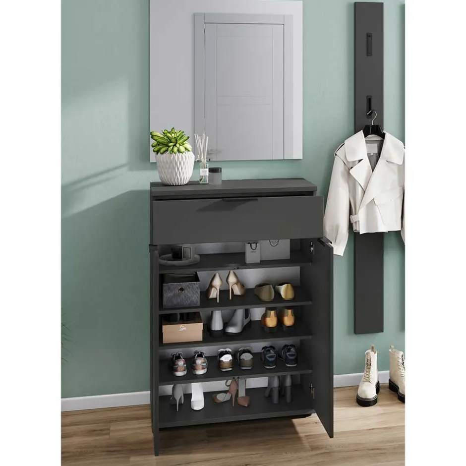 Garderoben Möbelset in Dunkelgrau - Tarlotta (dreiteilig)^Wohnen Sale