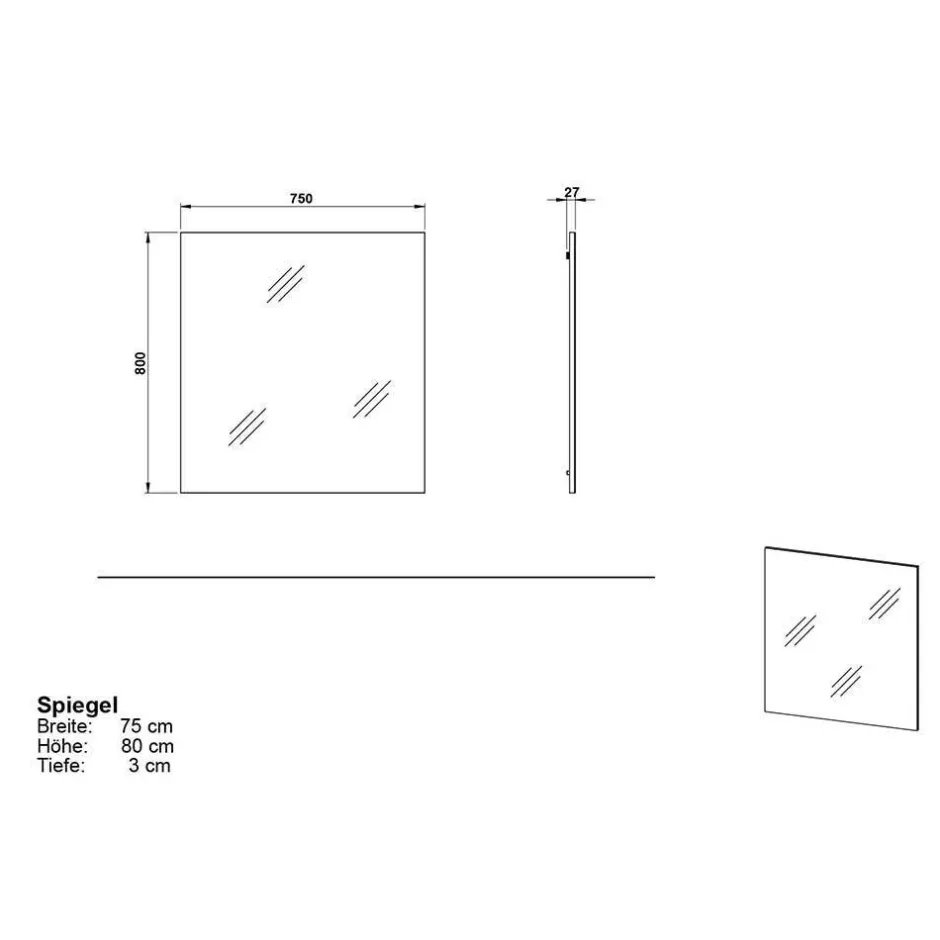 Garderoben Möbelset in Dunkelgrau - Tarlotta (dreiteilig)^Wohnen Sale