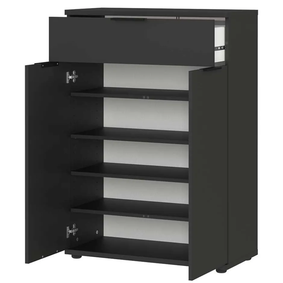 Garderoben Möbelset in Dunkelgrau - Tarlotta (dreiteilig)^Wohnen Sale