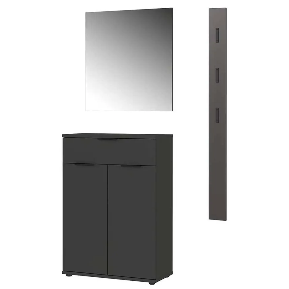 Garderoben Möbelset in Dunkelgrau - Tarlotta (dreiteilig)^Wohnen Sale