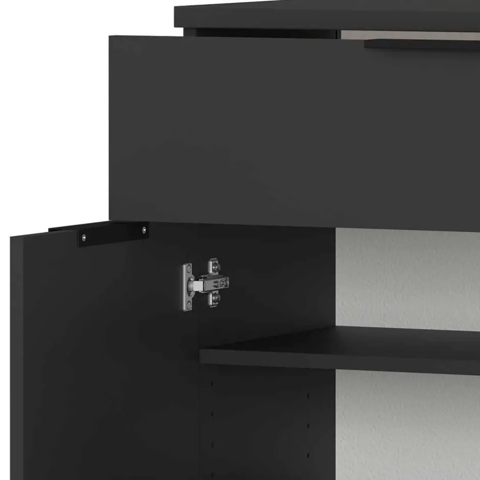 Garderoben Möbelset in Dunkelgrau - Tarlotta (dreiteilig)^Wohnen Sale