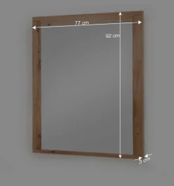 Garderoben Spiegel in Wildeiche Optik - Carry^Wohnen Clearance