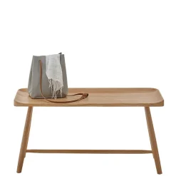 Wohnen Garderobenbank aus massivem Eichenholz - Gangizo