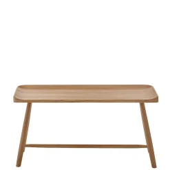 Wohnen Garderobenbank aus massivem Eichenholz - Gangizo