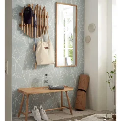 Wohnen Garderobenbank aus massivem Eichenholz - Gangizo