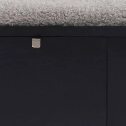 Wohnen Garderobenbank Geskan in Schwarz