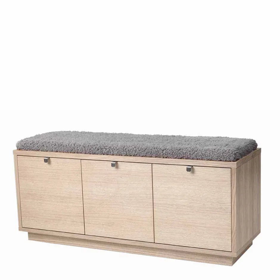 Garderobenbank Vaxos mit Eiche furniert^Wohnen Outlet