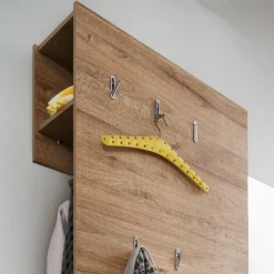 Wohnen Garderobenkombination Coriga in Eiche Dekor Anthrazit (dreiteilig)