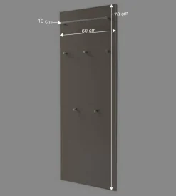 Garderobenkombination Srocca in Taupe Glas beschichtet (dreiteilig)^Wohnen Hot