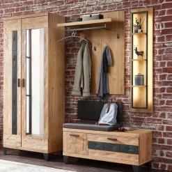 Garderobenmöbel aus Echtholz - Elprisca (vierteilig)^Wohnen Sale