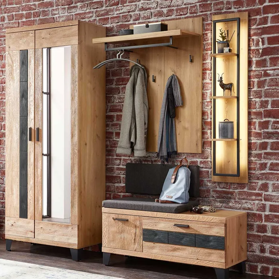 Garderobenmöbel aus Echtholz - Elprisca (vierteilig)^Wohnen Sale