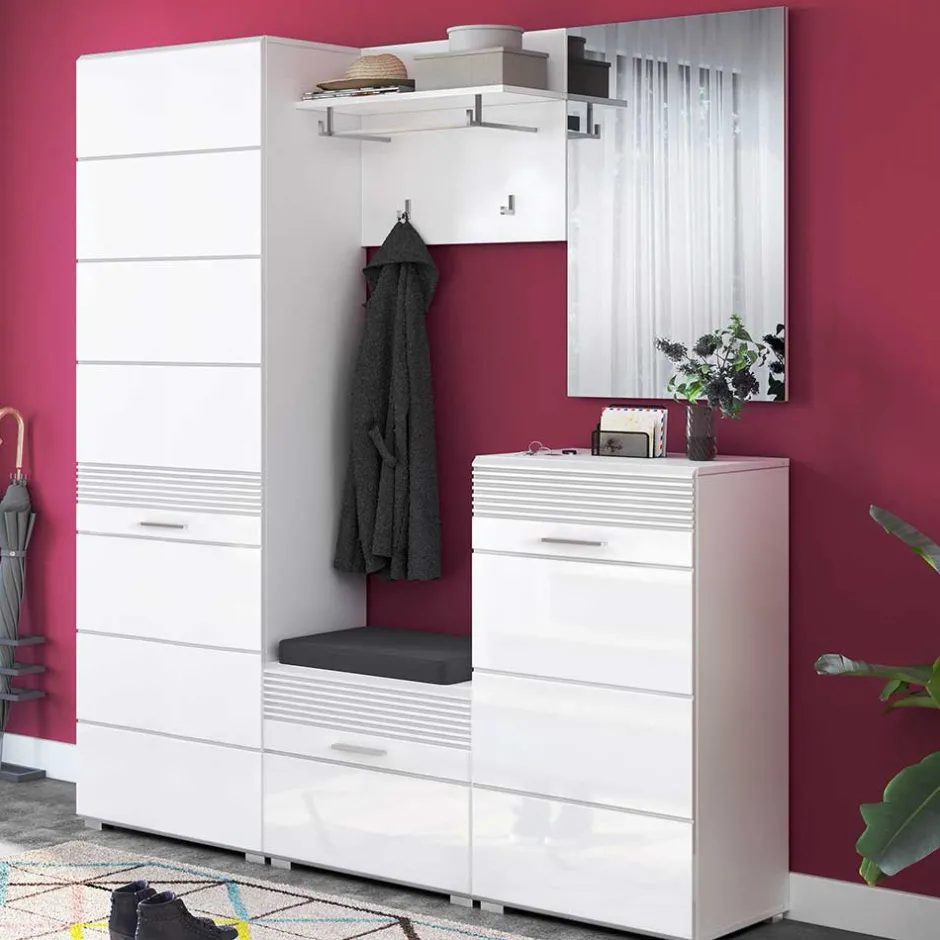 Wohnen Garderobenmöbel Block Set - Sumatra (fünfteilig)