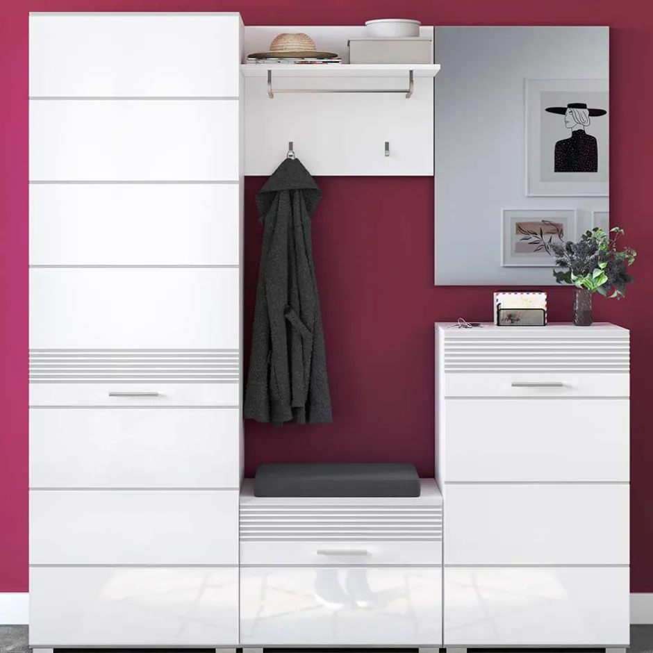 Wohnen Garderobenmöbel Block Set - Sumatra (fünfteilig)