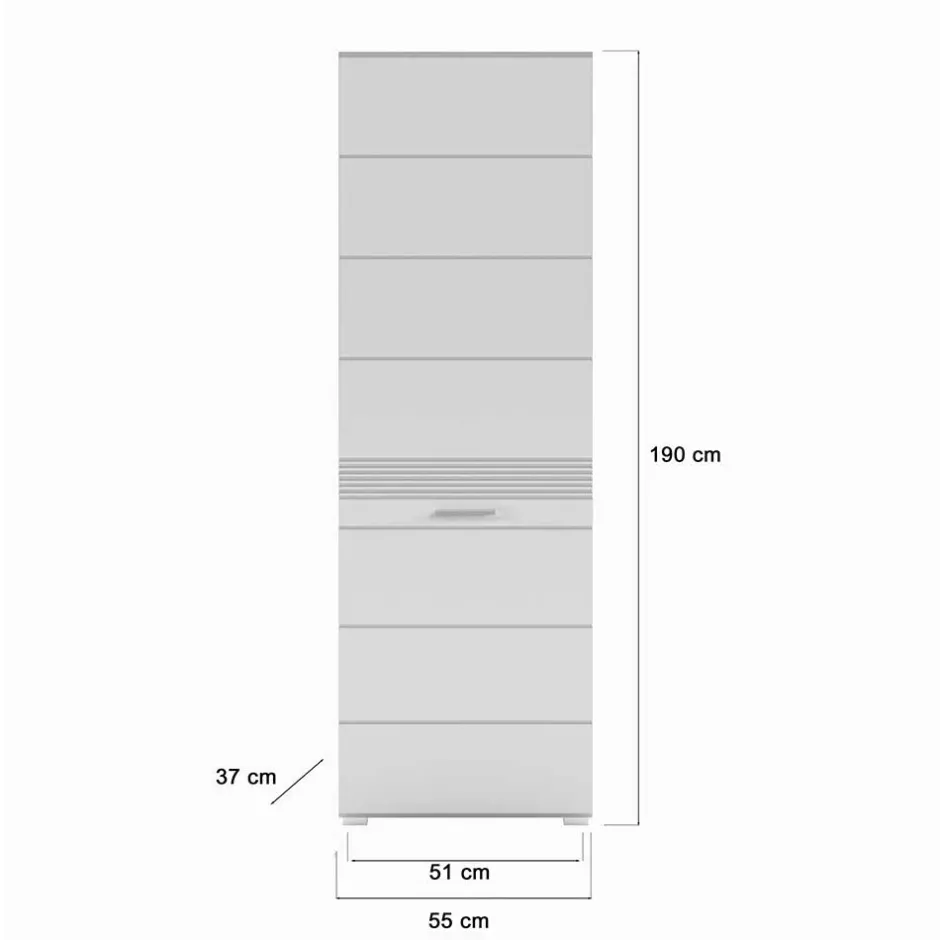 Wohnen Garderobenmöbel Block Set - Sumatra (fünfteilig)