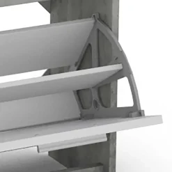 Garderobenmöbel in Weiß & Betonoptik - Zessma (zweiteilig)^Wohnen Discount