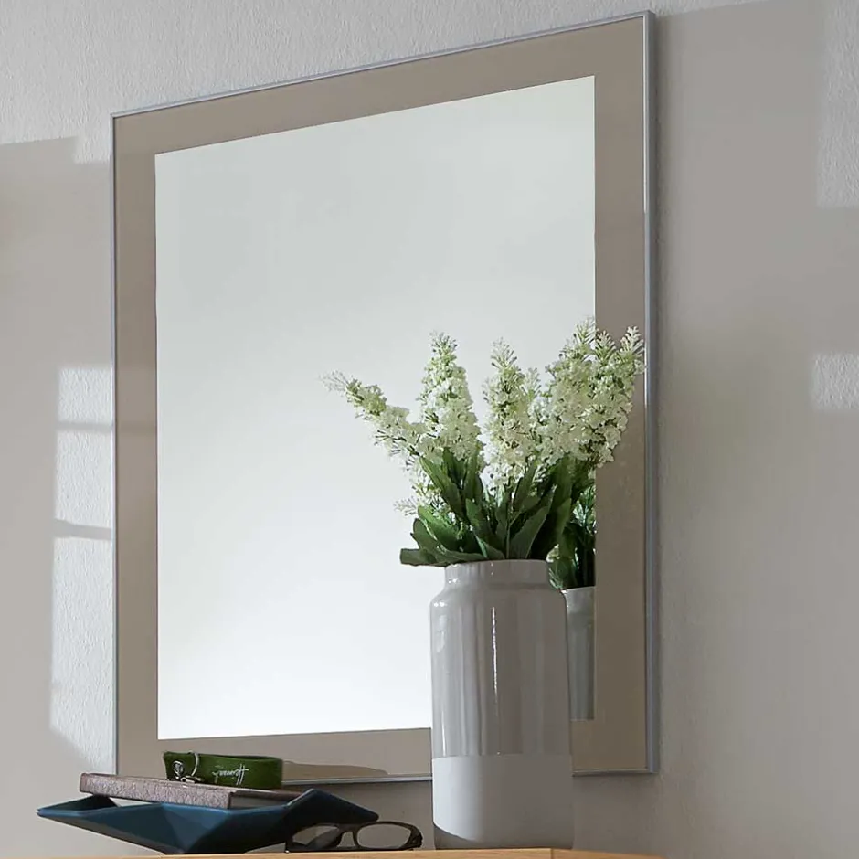 Garderobenmöbel Set Diecca in Taupe Glas beschichtet (fünfteilig)^Wohnen New