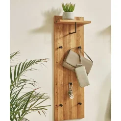 Garderobenpaneel aus Eiche Massivholz & Metall - Vienna^Wohnen Hot