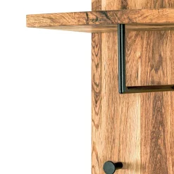 Garderobenpaneel aus Eiche Massivholz & Metall - Vienna^Wohnen Hot