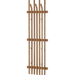 Wohnen Garderobenpaneel aus Eichenholz Leisten - Gangizo