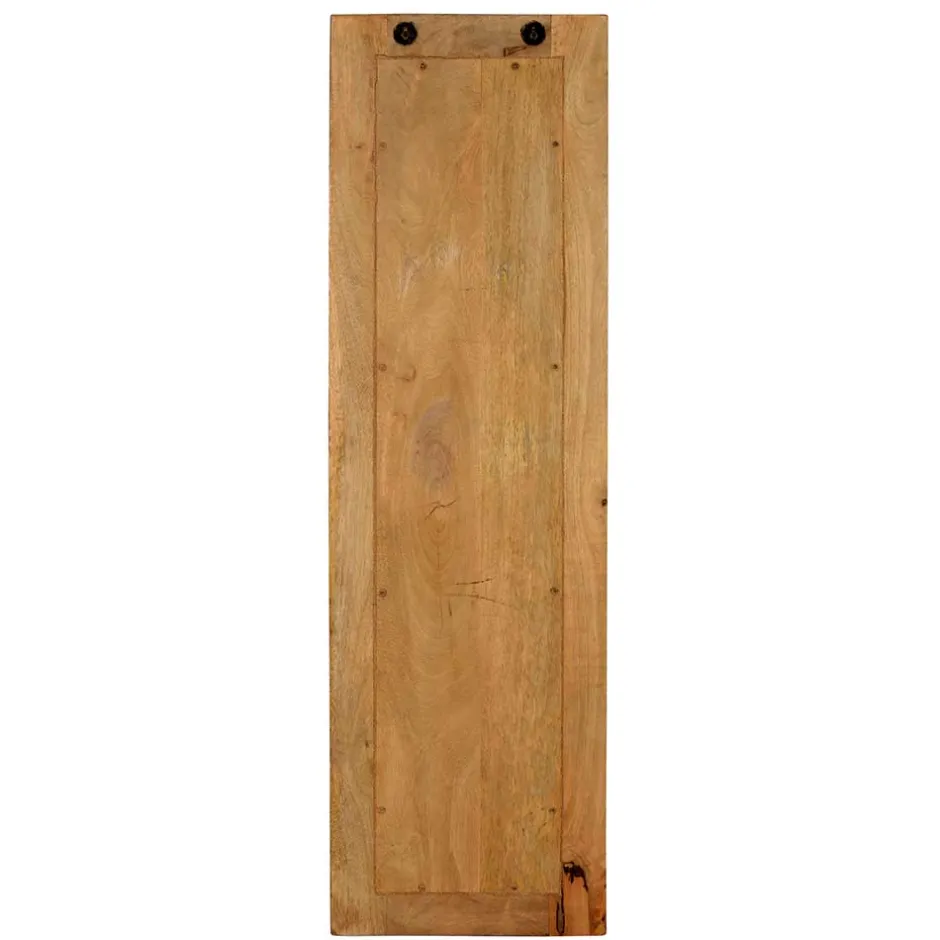 Wohnen Garderobenpaneel aus Holz & Rattan Geflecht - Lazianus