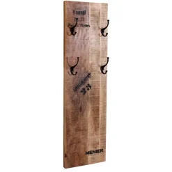 Garderobenpaneel im Factory Style aus Holz - Indri^Wohnen