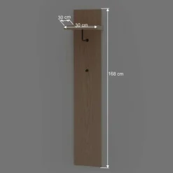 Garderobenpaneel in Eiche Bianco - Arkadiuz^Wohnen Clearance