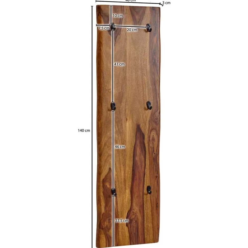 Garderobenpaneel massiv im rustikalen Stil - Elmin^Wohnen Online