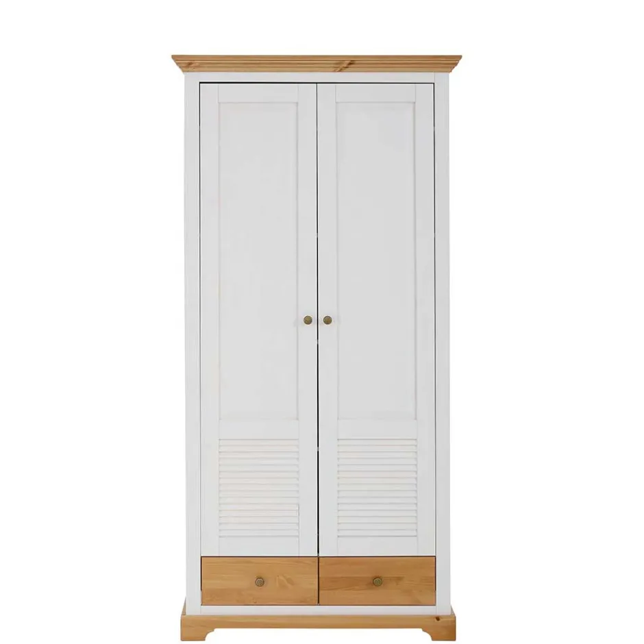 Wohnen Garderobenschrank im Landhausstil zweifarbig - Axdonira