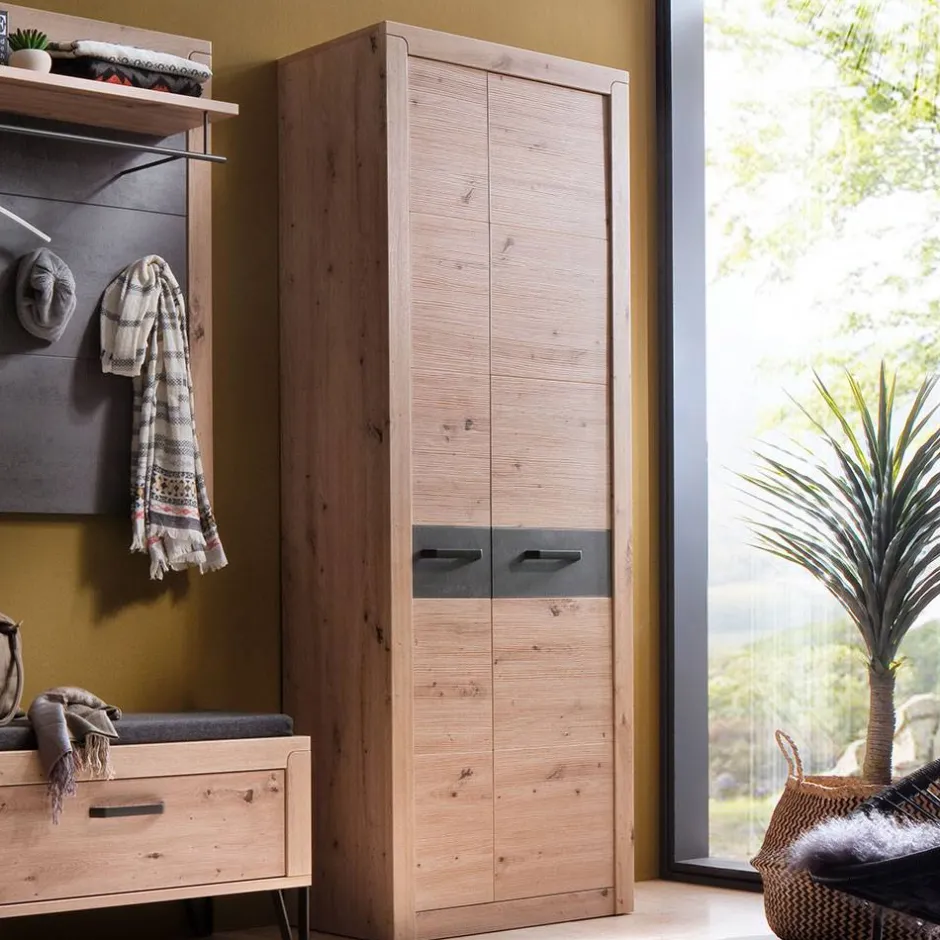 Garderobenschrank in Wildeiche Optik - Carry^Wohnen Outlet