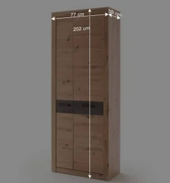 Garderobenschrank in Wildeiche Optik - Carry^Wohnen Outlet