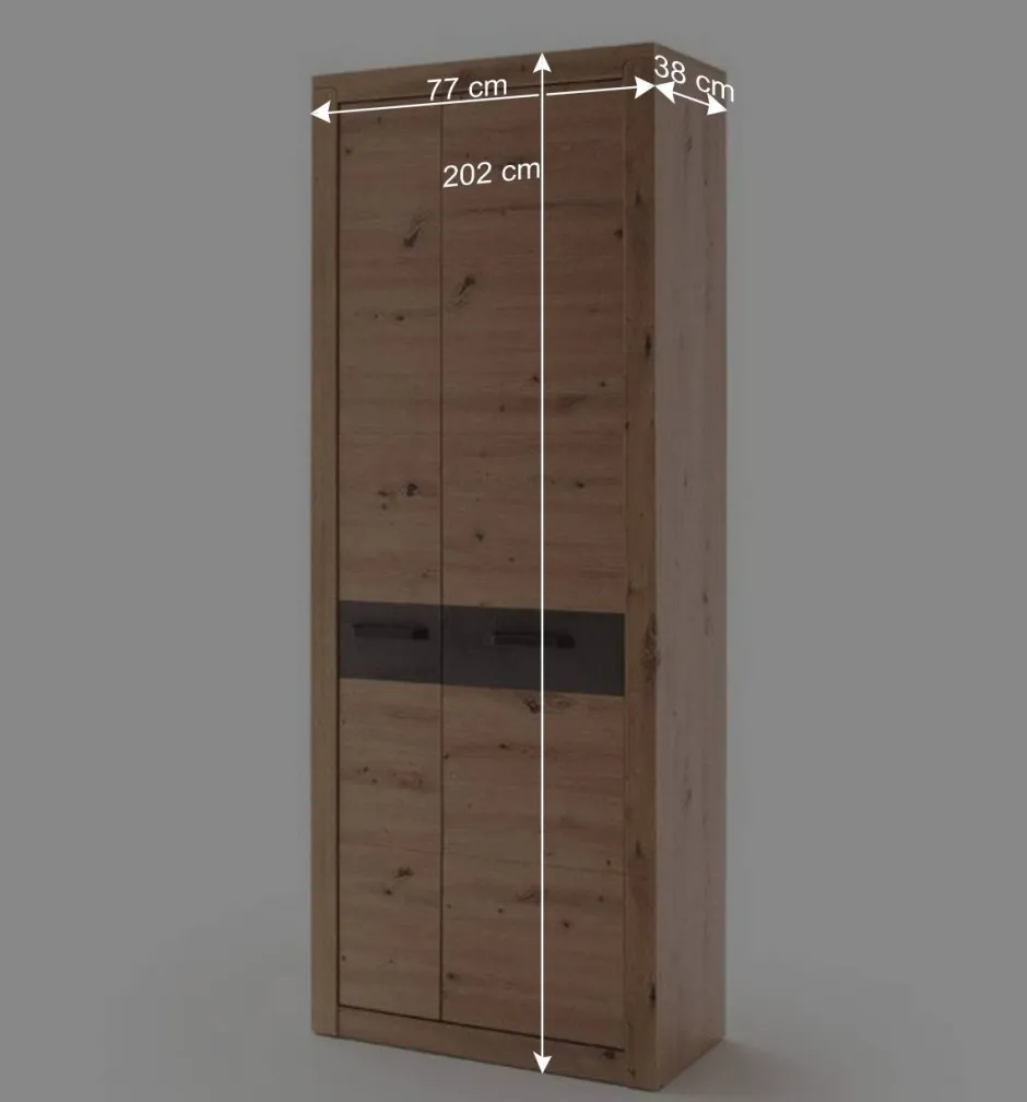 Garderobenschrank in Wildeiche Optik - Carry^Wohnen Outlet