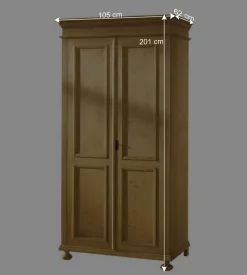 Garderobenschrank Melessa aus Fichte Massivholz^Wohnen Discount