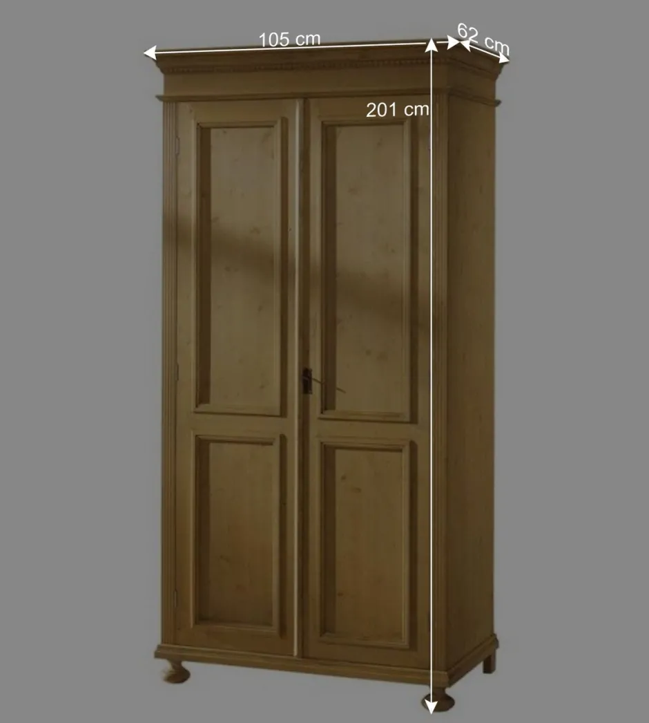Garderobenschrank Melessa aus Fichte Massivholz^Wohnen Discount