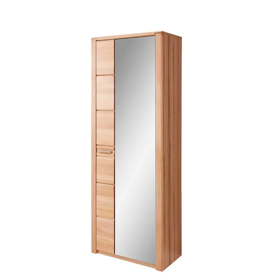 Garderobenschrank mit Spiegel in Kernbuche - Viktorion^Wohnen Sale