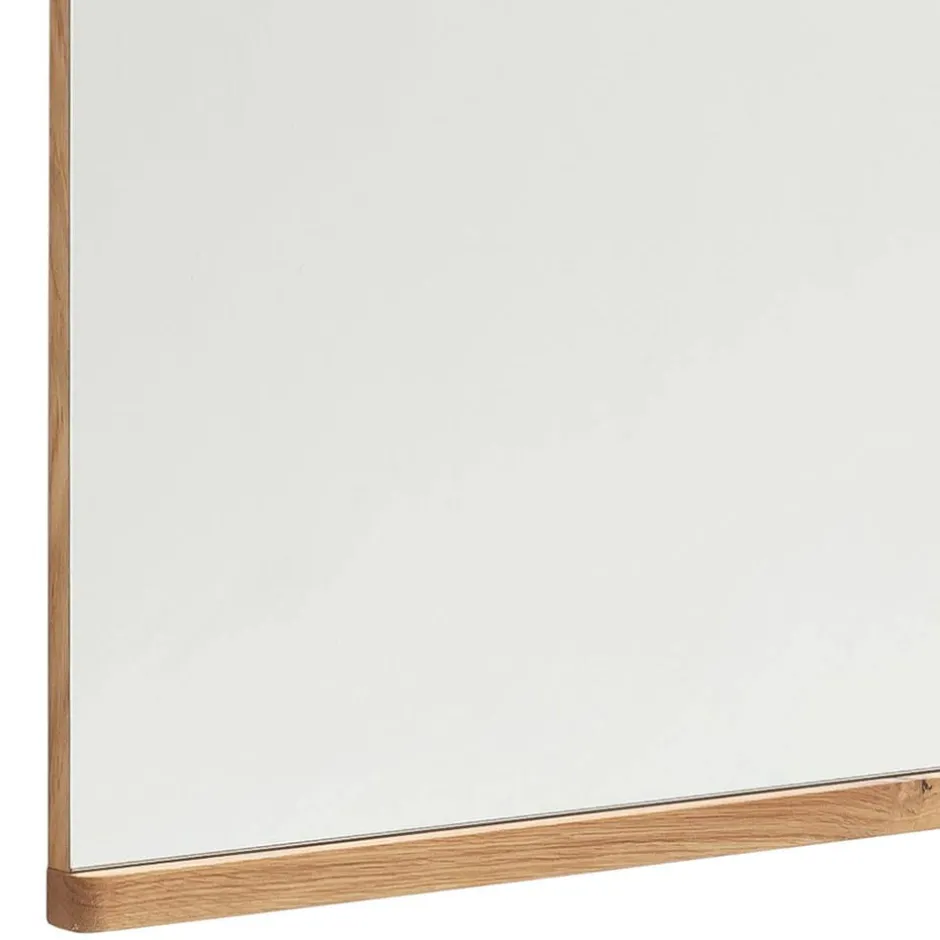 Garderobenspiegel aus Balkeneiche Massivholz - Manaus^Wohnen Outlet