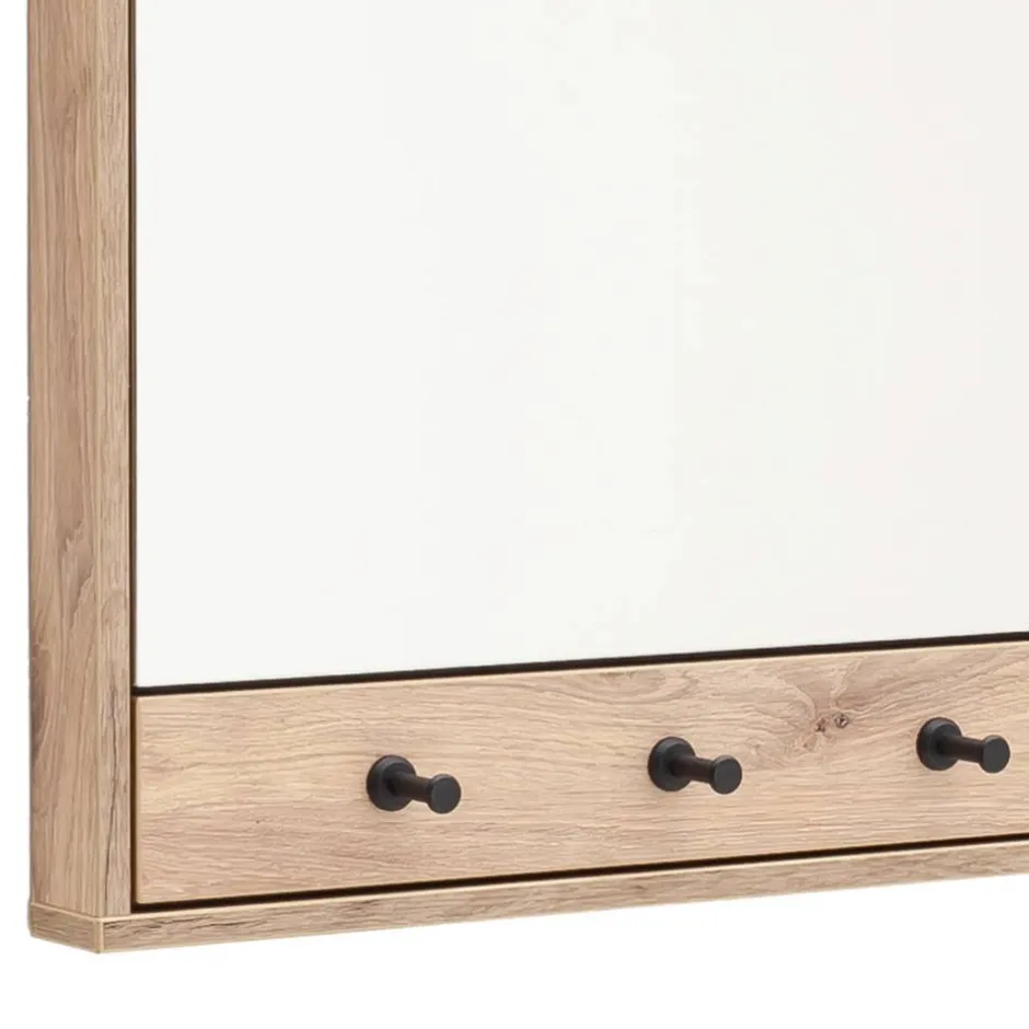 Garderobenspiegel mit drei Schlüsselhaken - Vapposia^Wohnen Hot