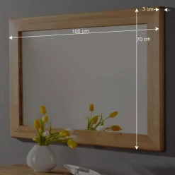 Garderobenspiegel Uvinessa aus Wildeiche Massivholz^Wohnen Hot