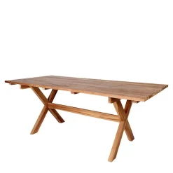 Wohnen Garten Altholztisch Teak & Stühle - Bataia (siebenteilig)