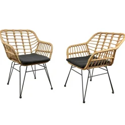 Garten Armlehnstühle aus Kunstrattan - Kolage (2er Set)^Wohnen Hot