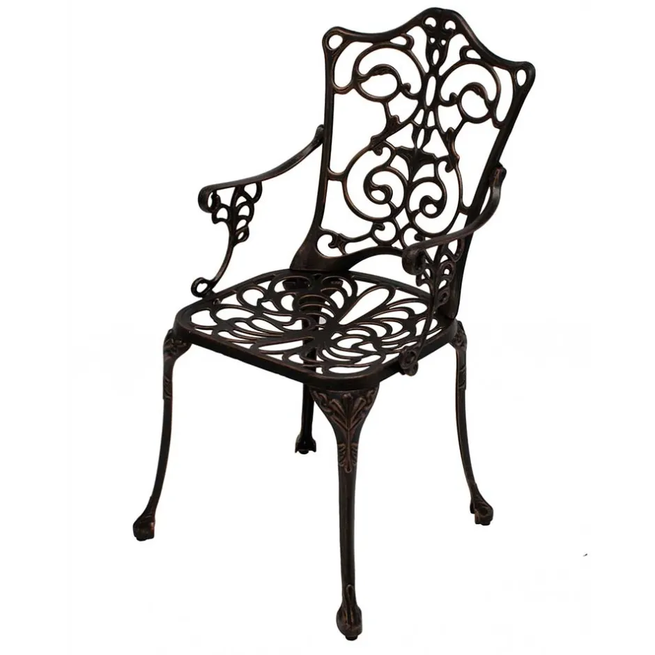 Wohnen Garten Armlehnstuhl aus Alu Guss - Diomede