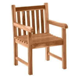 Garten Armlehnstuhl aus Teak Massivholz - Klahuma^Wohnen Discount