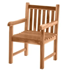 Garten Armlehnstuhl aus Teak Massivholz - Klahuma^Wohnen Discount